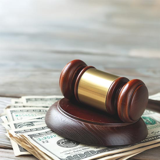 Money and gavel