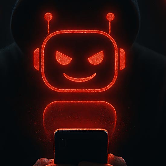 a robot scammer